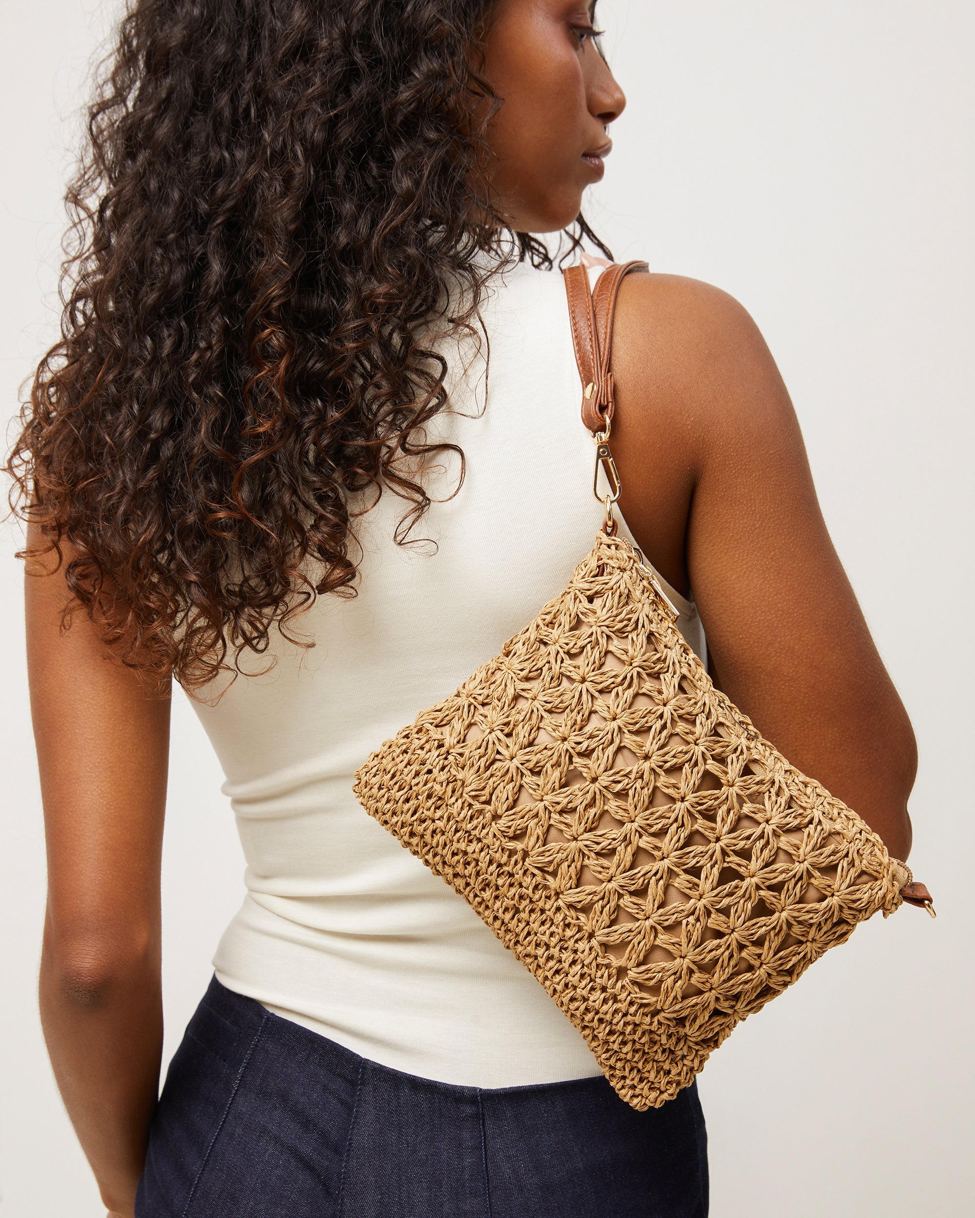 Blumi bolso bandolera efecto rafia