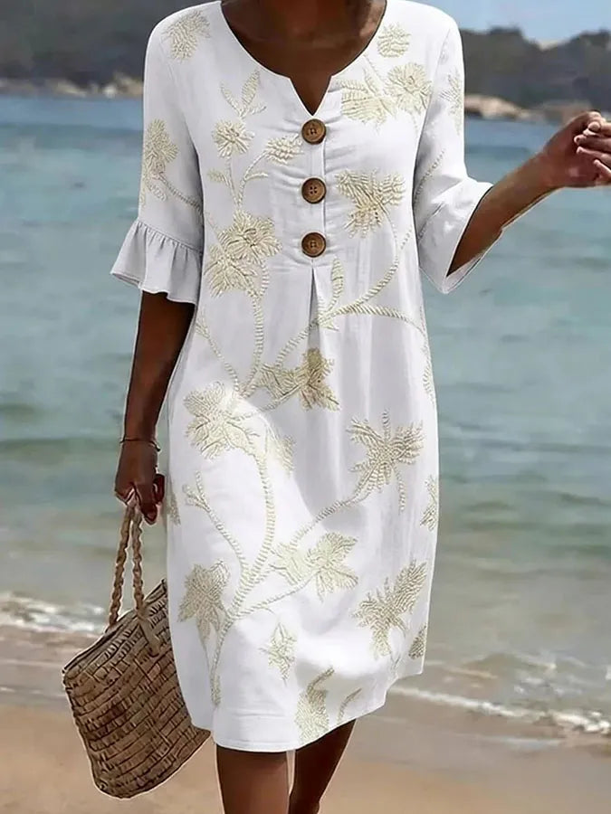 Júlia | Vestido casual con estampado floral para mujer