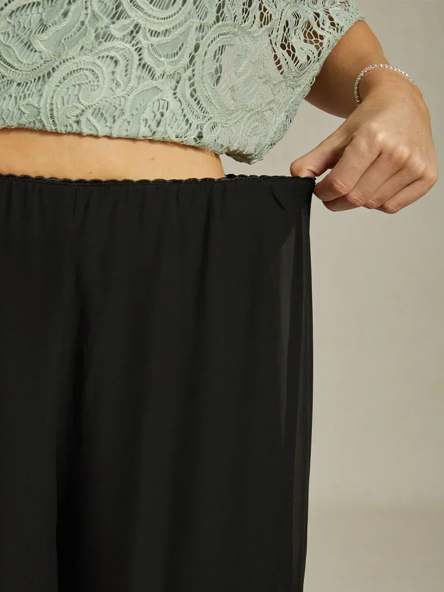 Florencia | Pantalones fluidos con abertura en el bajo