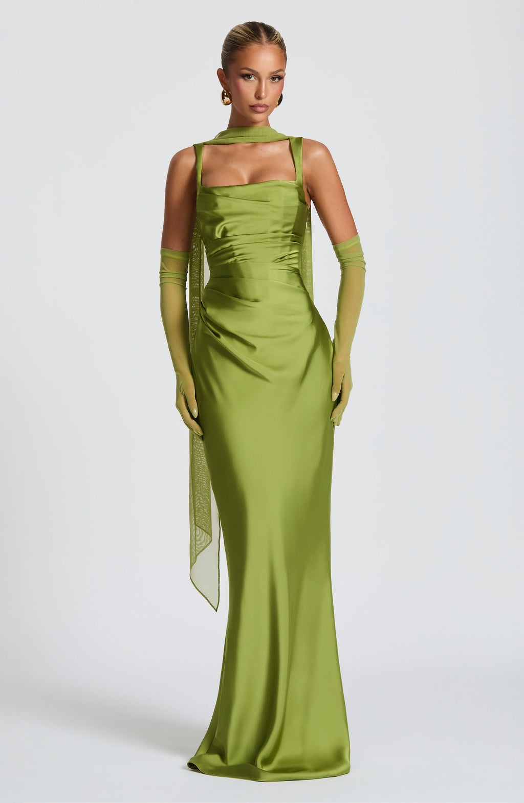 Vestido Silvia ™ | Elegancia satinada con estructura refinada