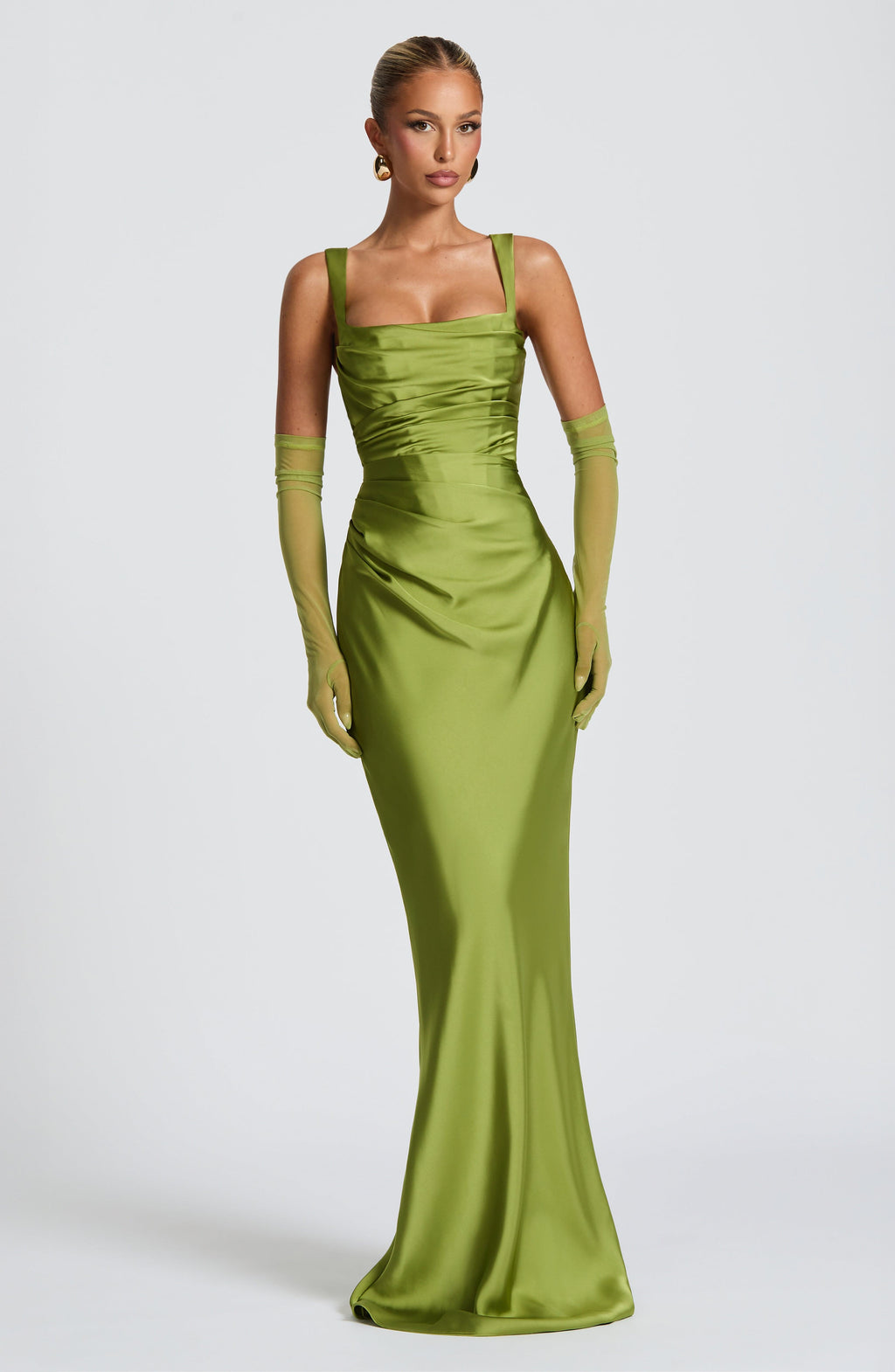 Vestido Silvia ™ | Elegancia satinada con estructura refinada