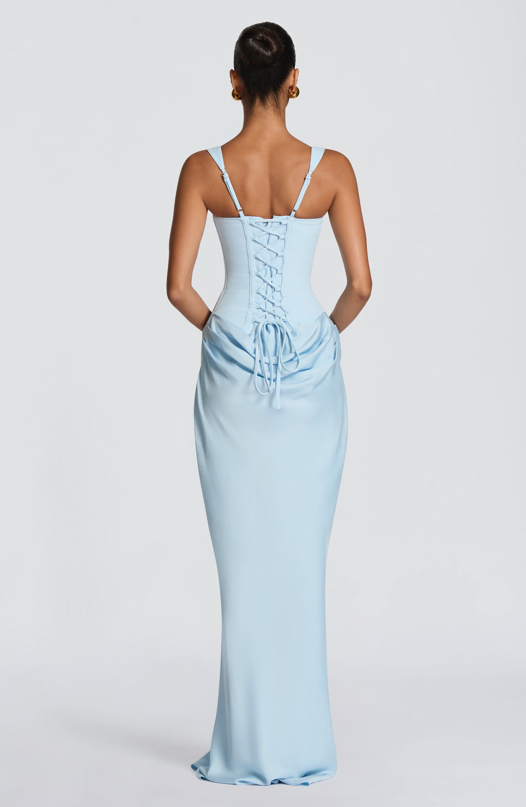 Rosa™ | Vestido con silueta fluida con corsé ajustado