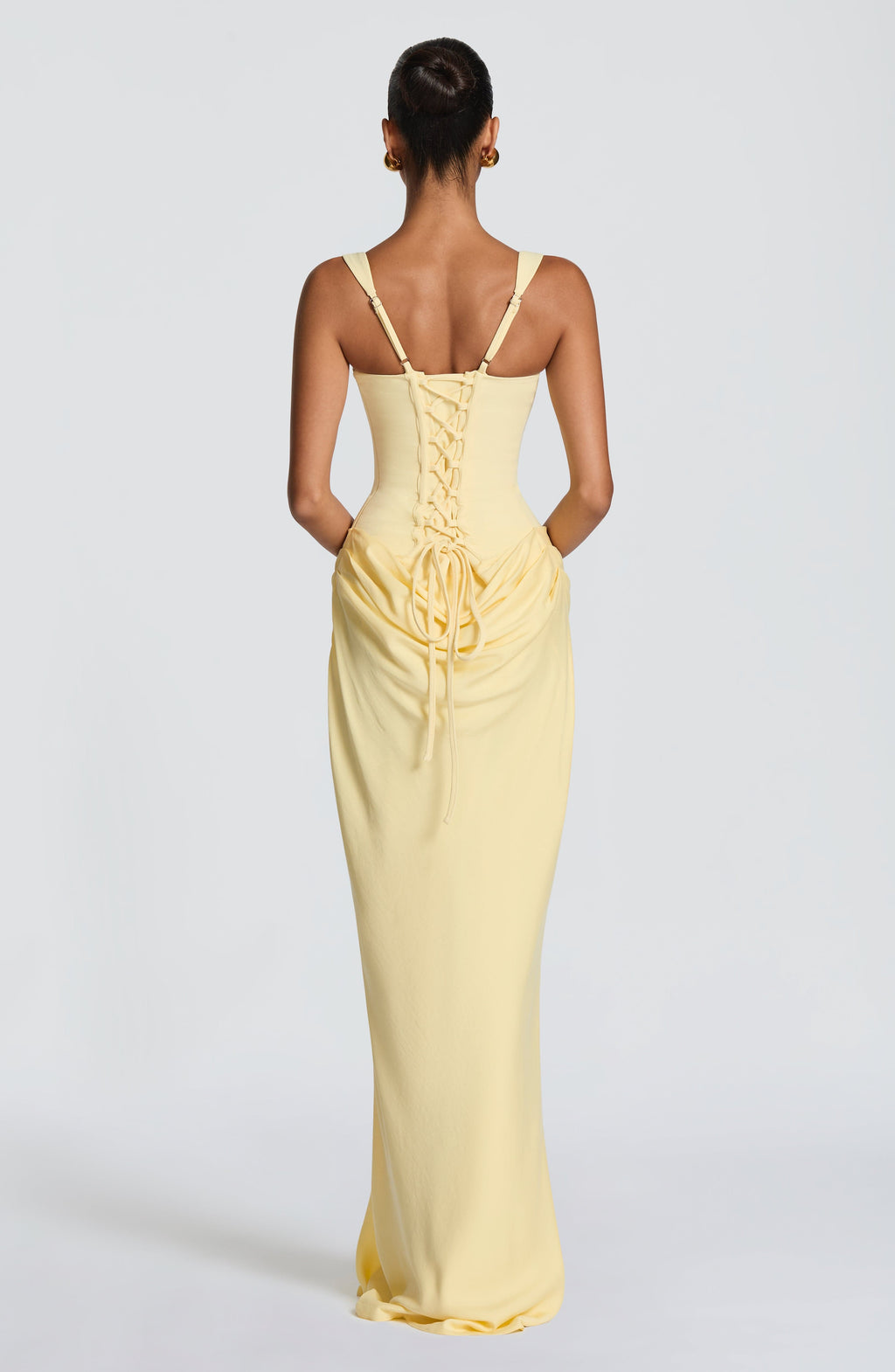 Rosa™ | Vestido con silueta fluida con corsé ajustado