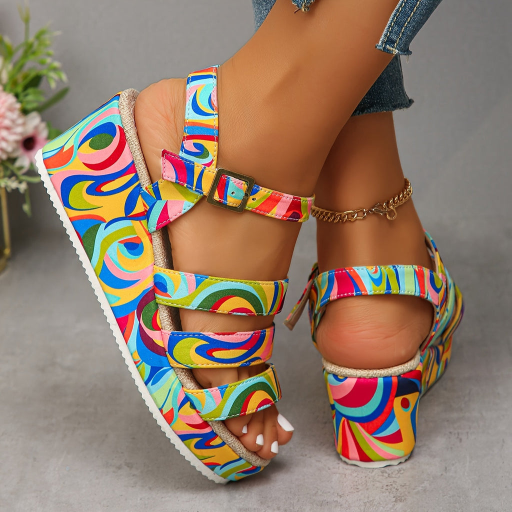 Selora • Sandalias plataforma con tira al tobillo