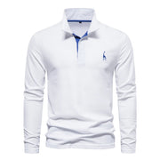Marcos™ - Polo Casual de Manga Larga Refinado