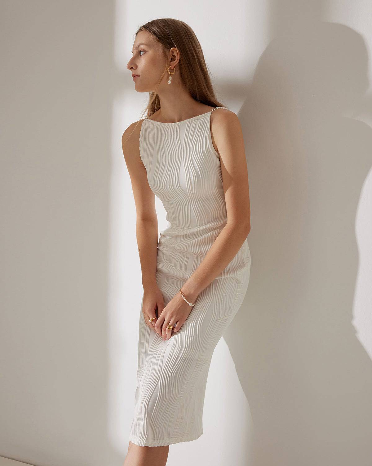 Vestido Laura™ | Elegancia sutil y textura sofisticada