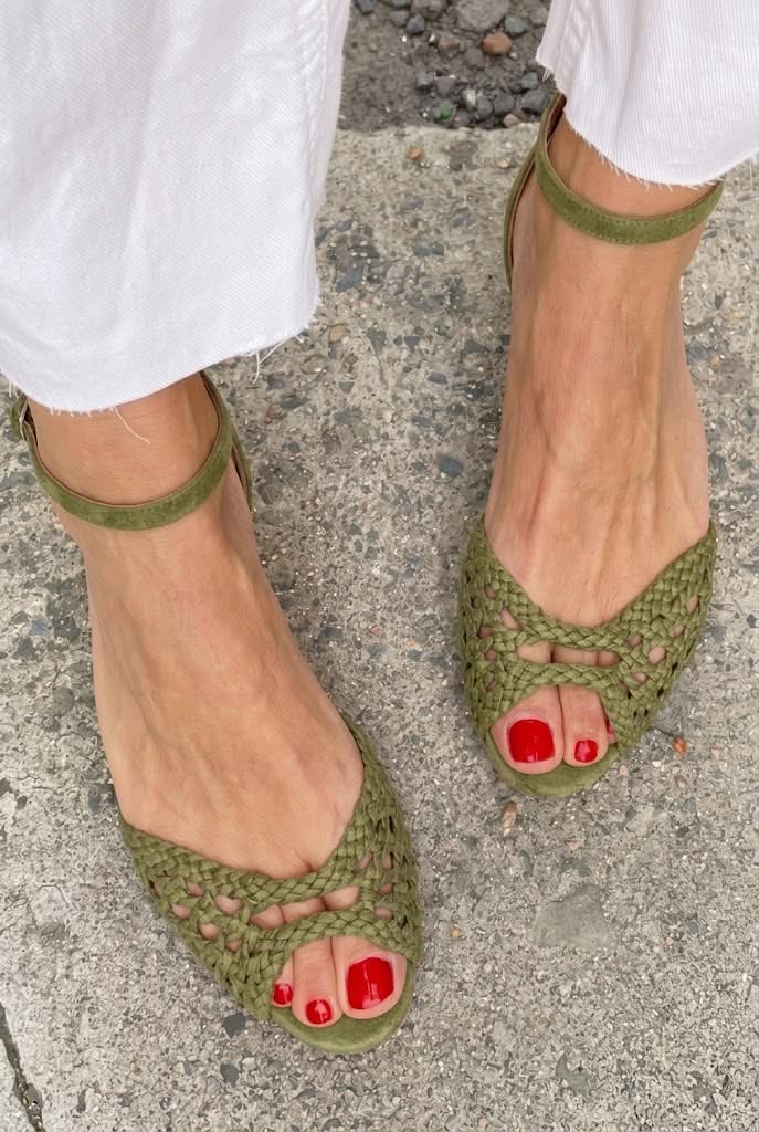 Sandalias con tira al tobillo