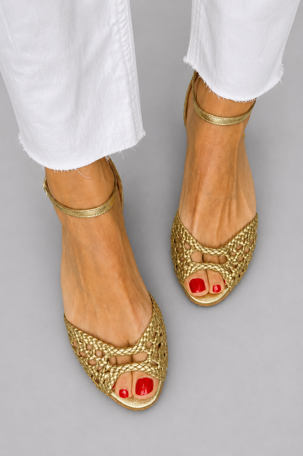 Sandalias con tira al tobillo