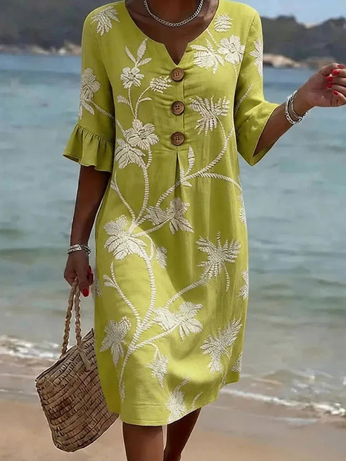 Júlia | Vestido casual con estampado floral para mujer