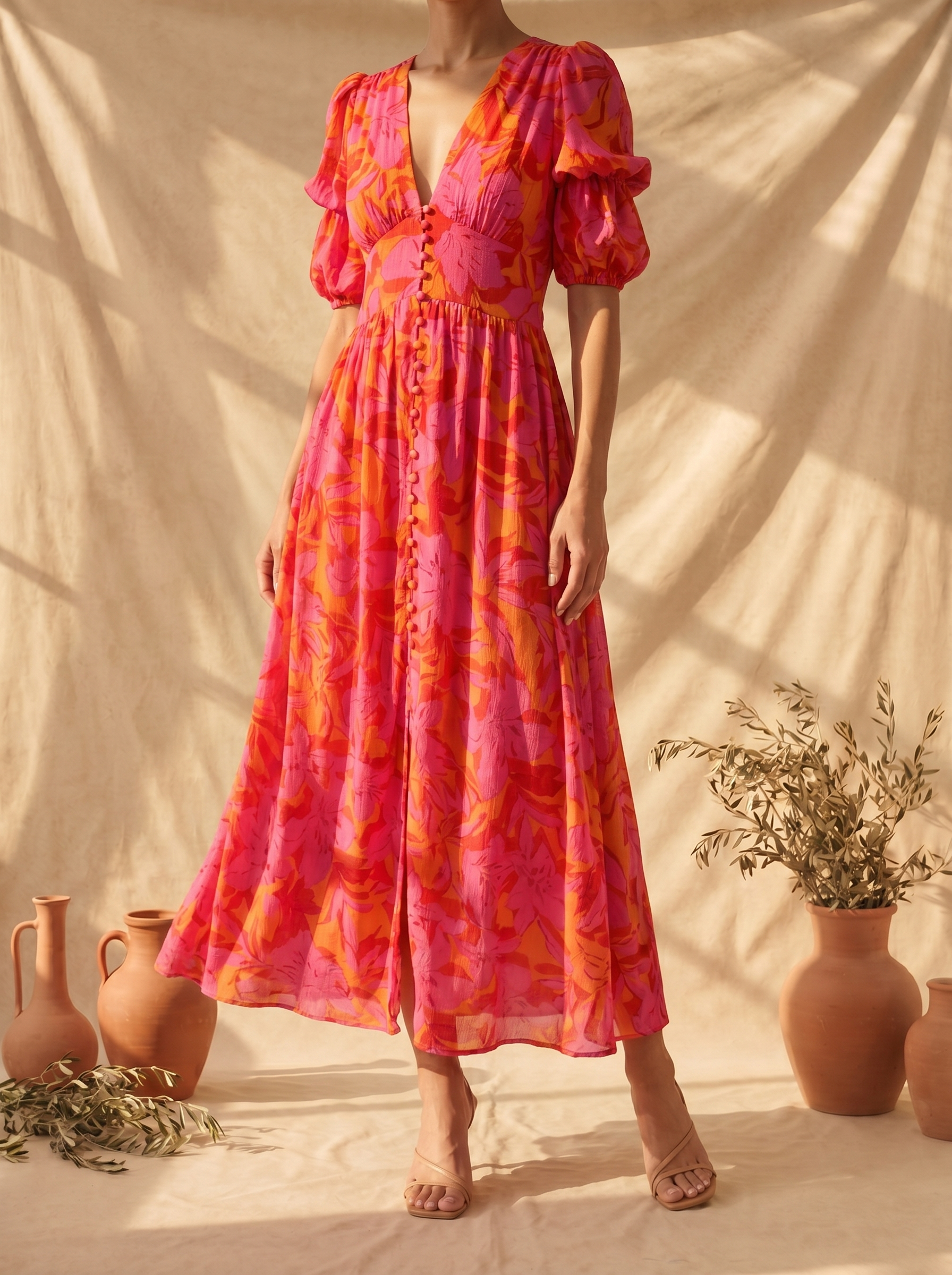 Armonia | Vestido Maxi Brillo Solar
