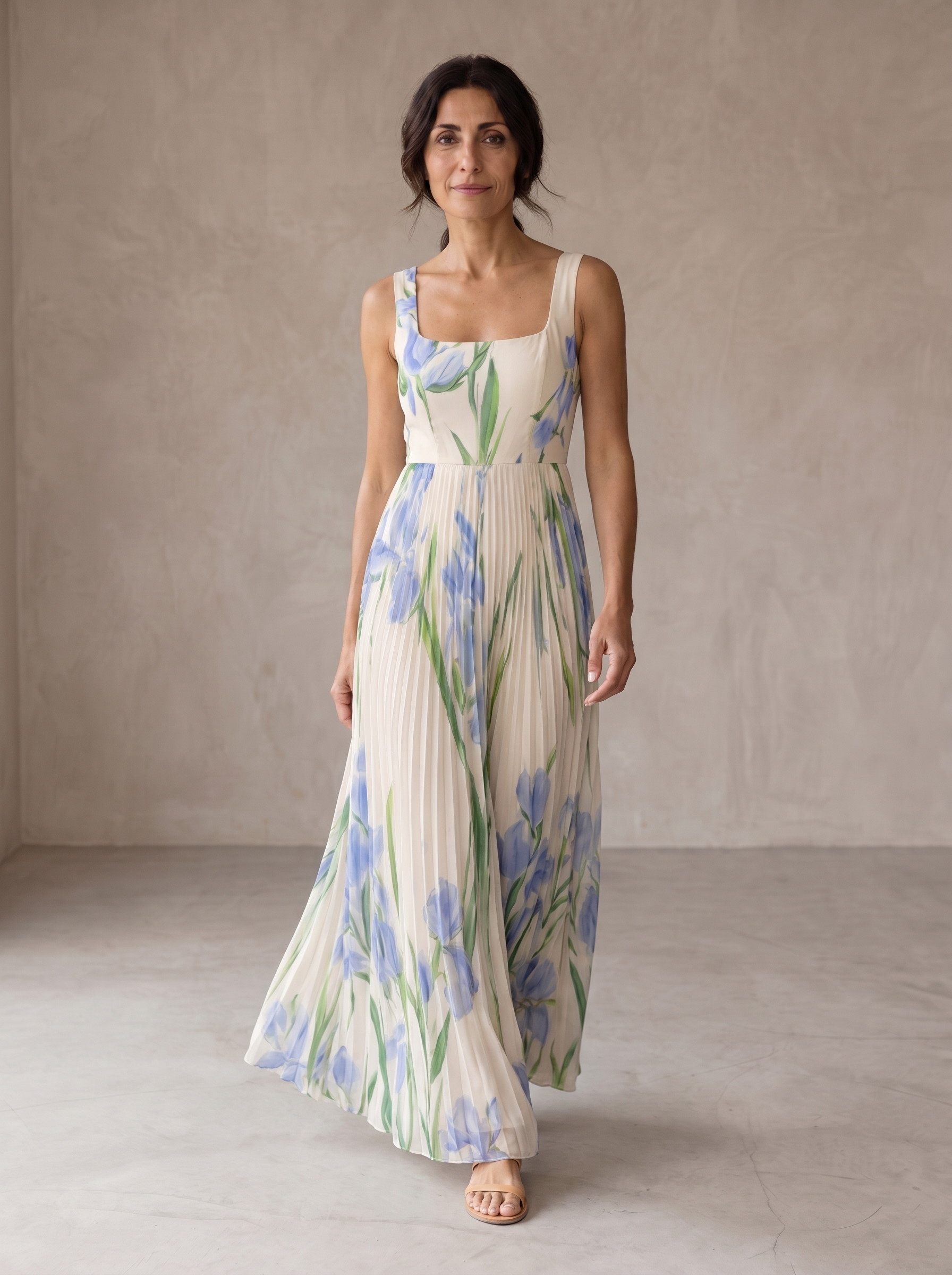 Oriah | Vestido Maxi Floral de Corte A