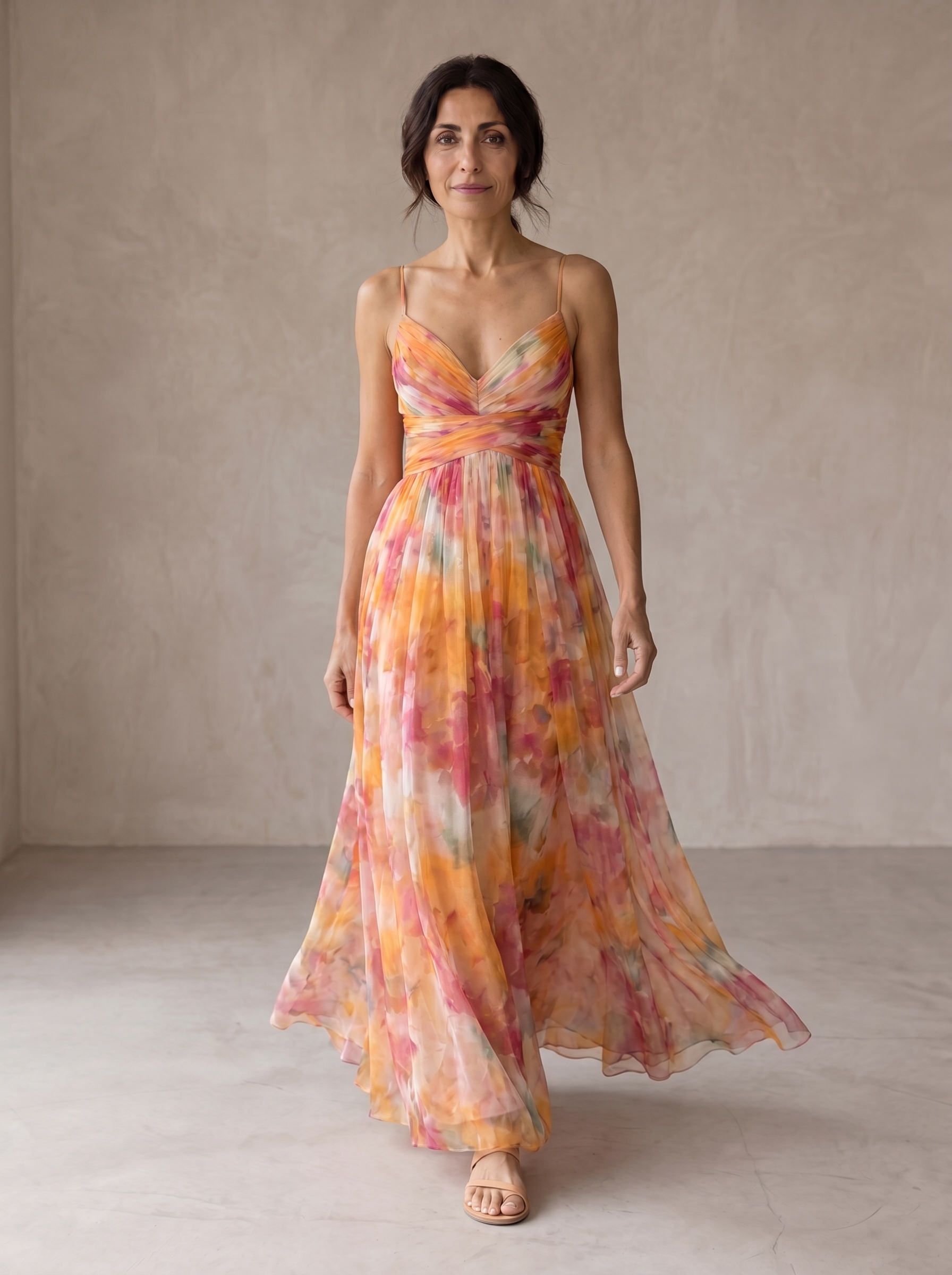 Giselle | Encantador Vestido Maxi con Estampado Floral