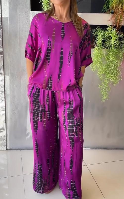 Marie • Conjunto estampado de dos piezas