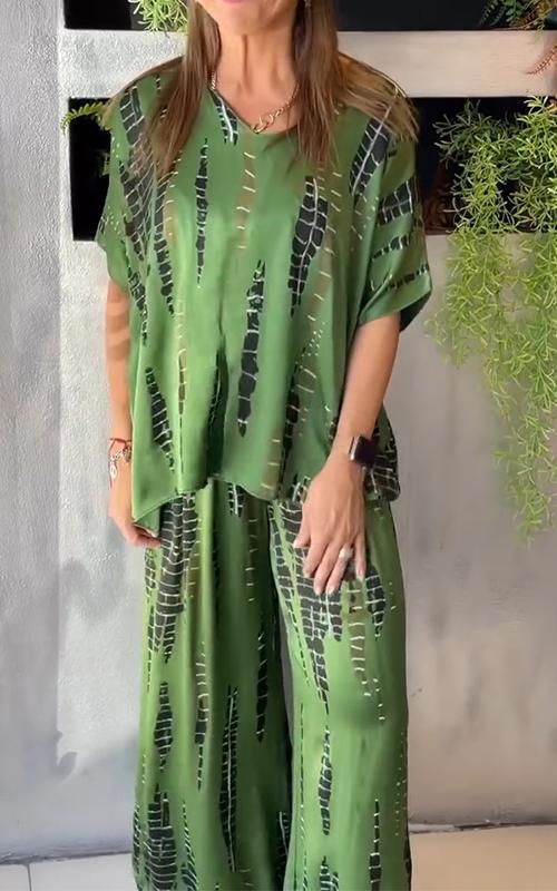 Marie • Conjunto estampado de dos piezas