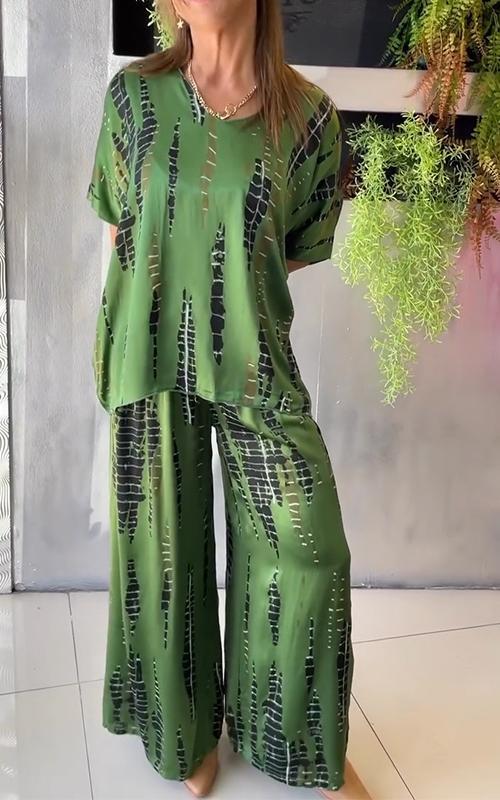 Marie • Conjunto estampado de dos piezas