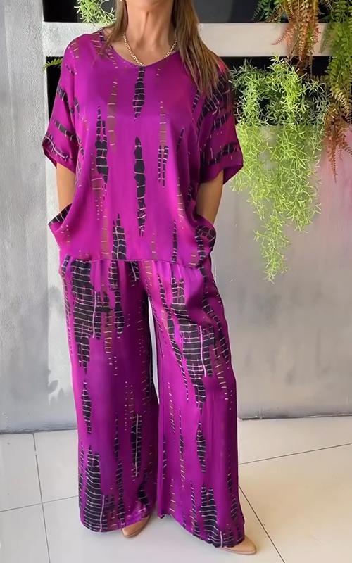 Marie • Conjunto estampado de dos piezas