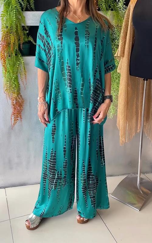 Marie • Conjunto estampado de dos piezas
