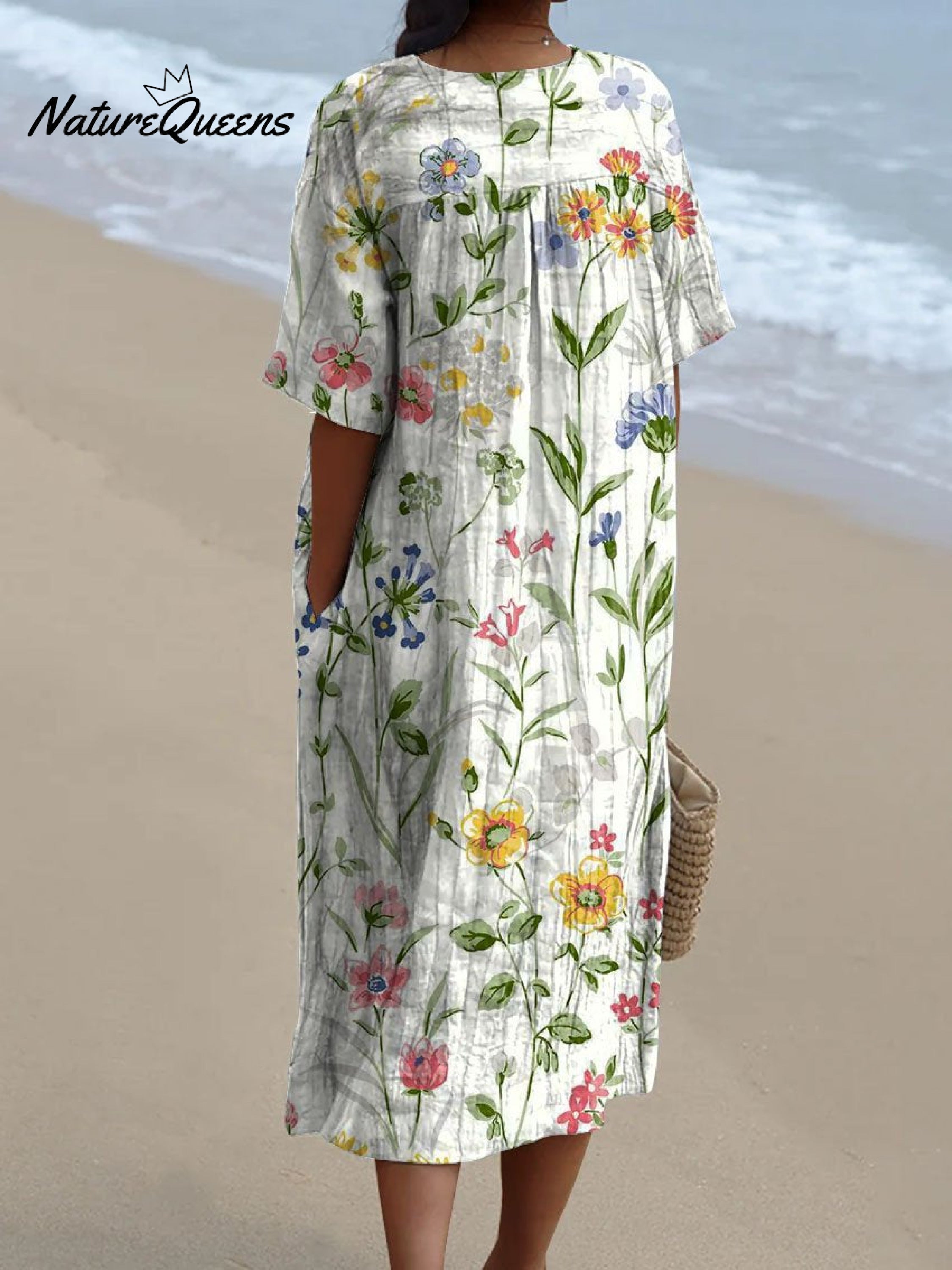 Velora - Vestido Casual Floreado Vintage