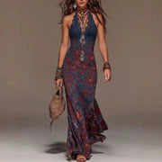 Celeste Vestido Bohemio Floral