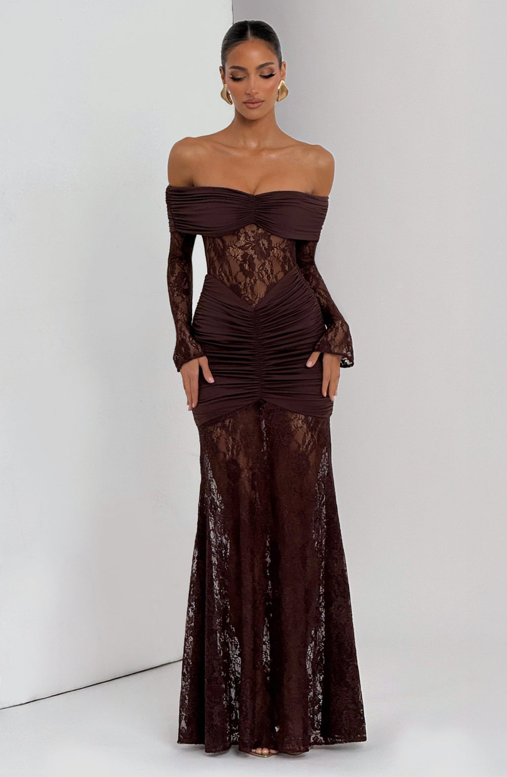 Vestido Libra™ | Elegancia sofisticada con encaje y drapeado