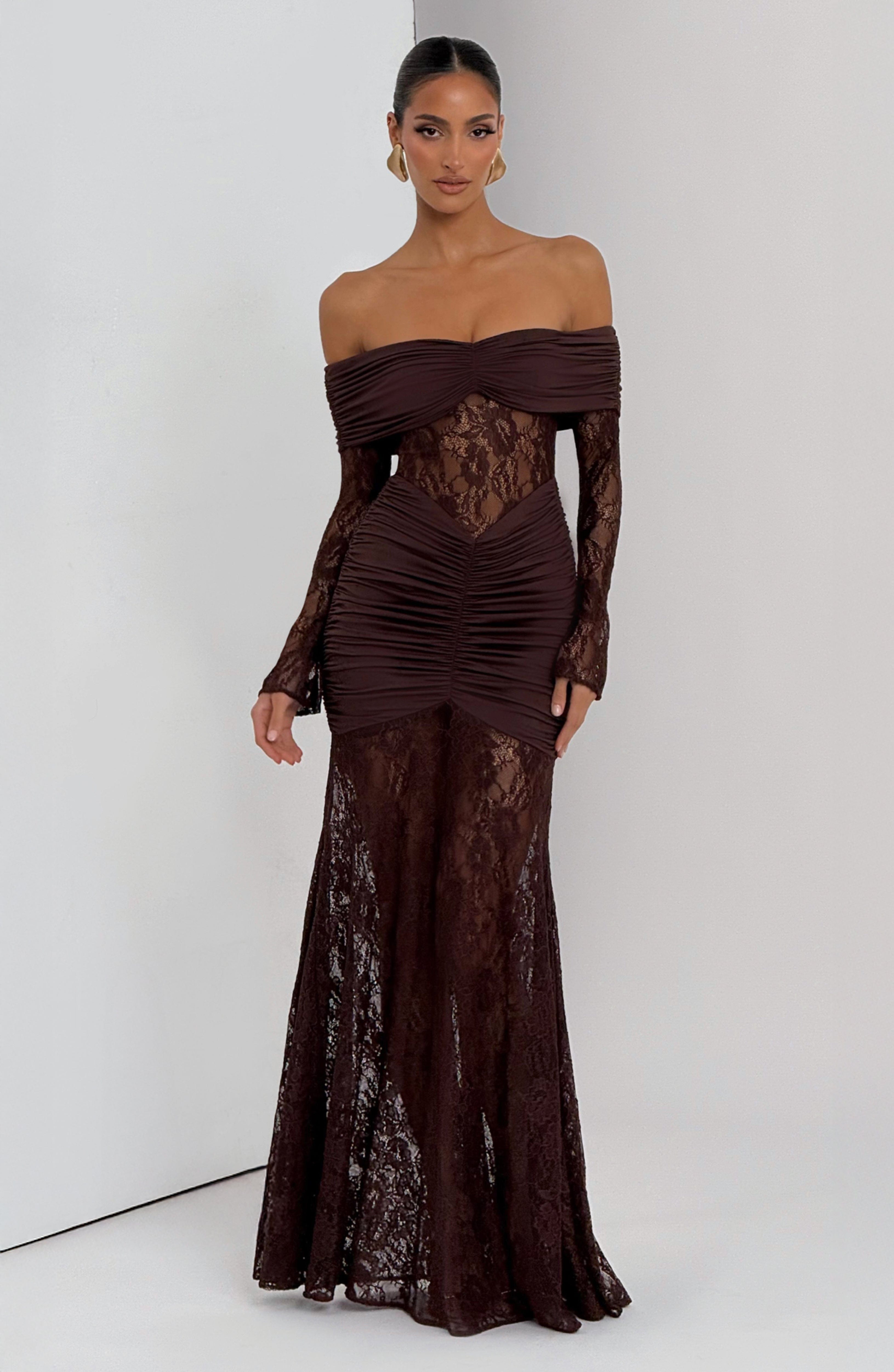 Vestido Libra™ | Elegancia sofisticada con encaje y drapeado