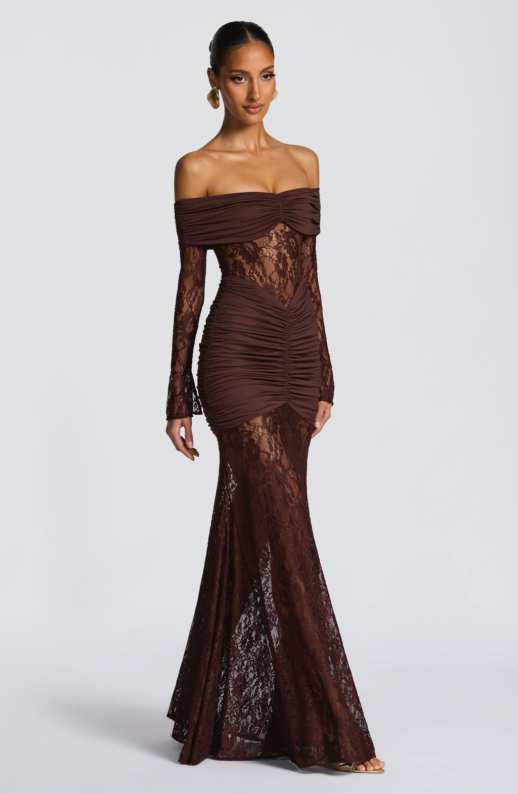 Vestido Libra™ | Elegancia sofisticada con encaje y drapeado