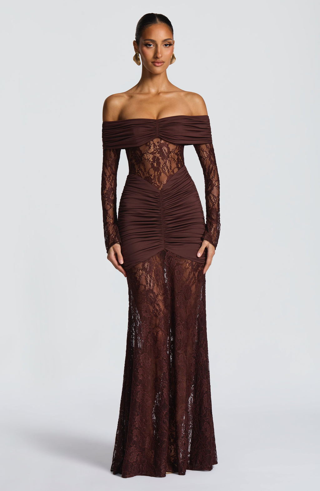Vestido Libra™ | Elegancia sofisticada con encaje y drapeado