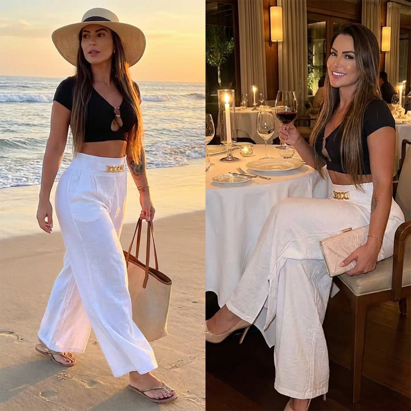 LUCÍA™ | Pantalón Glamour de Corte Elegante