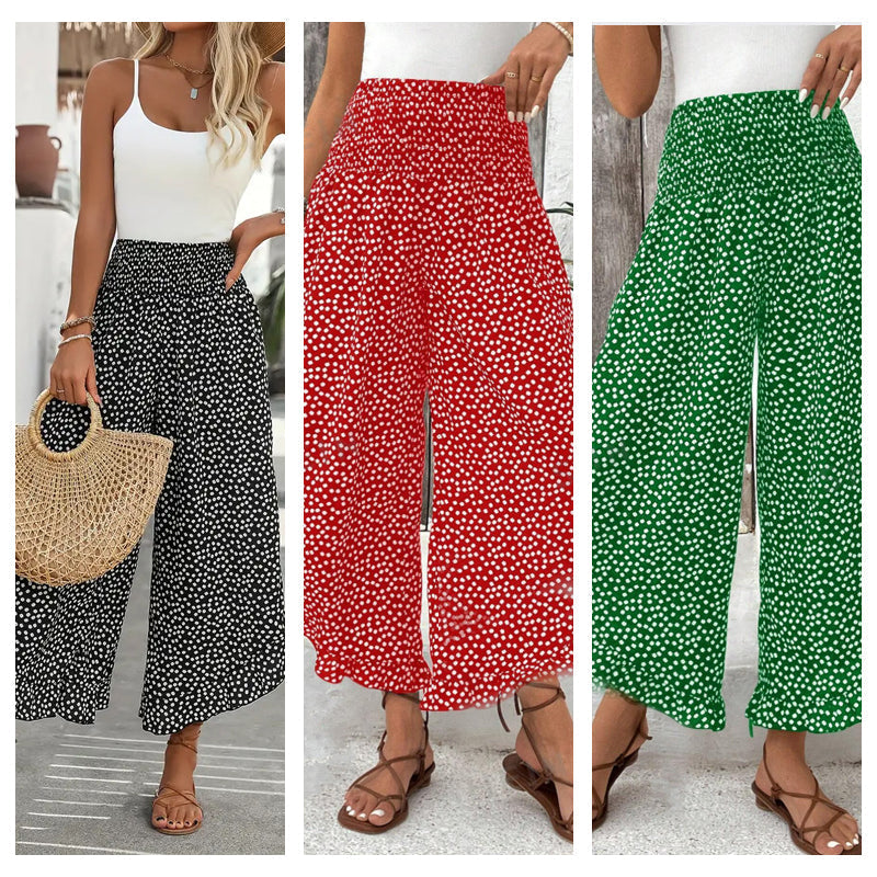 Abigail | Pantalon cintura alta, elastica y holgado