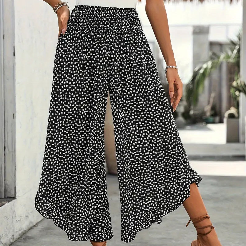 Abigail | Pantalon cintura alta, elastica y holgado