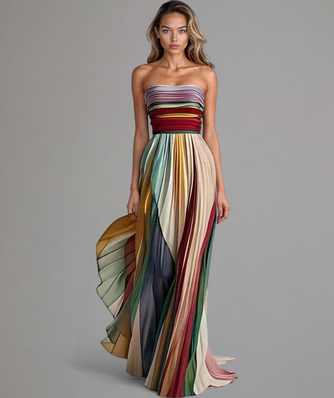 Cosima — Vestido A-Line Sin Tirantes