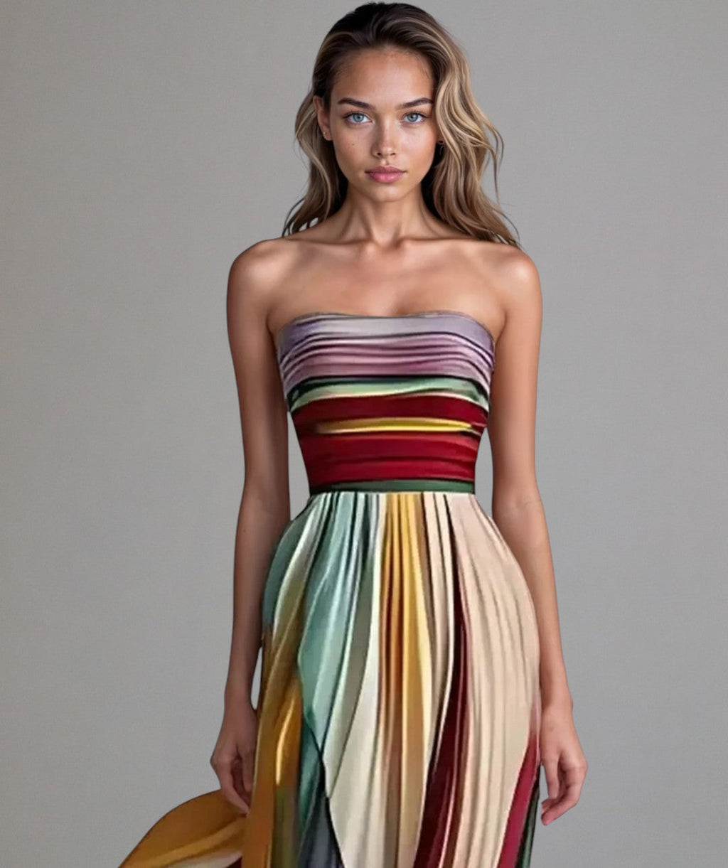 Cosima — Vestido A-Line Sin Tirantes