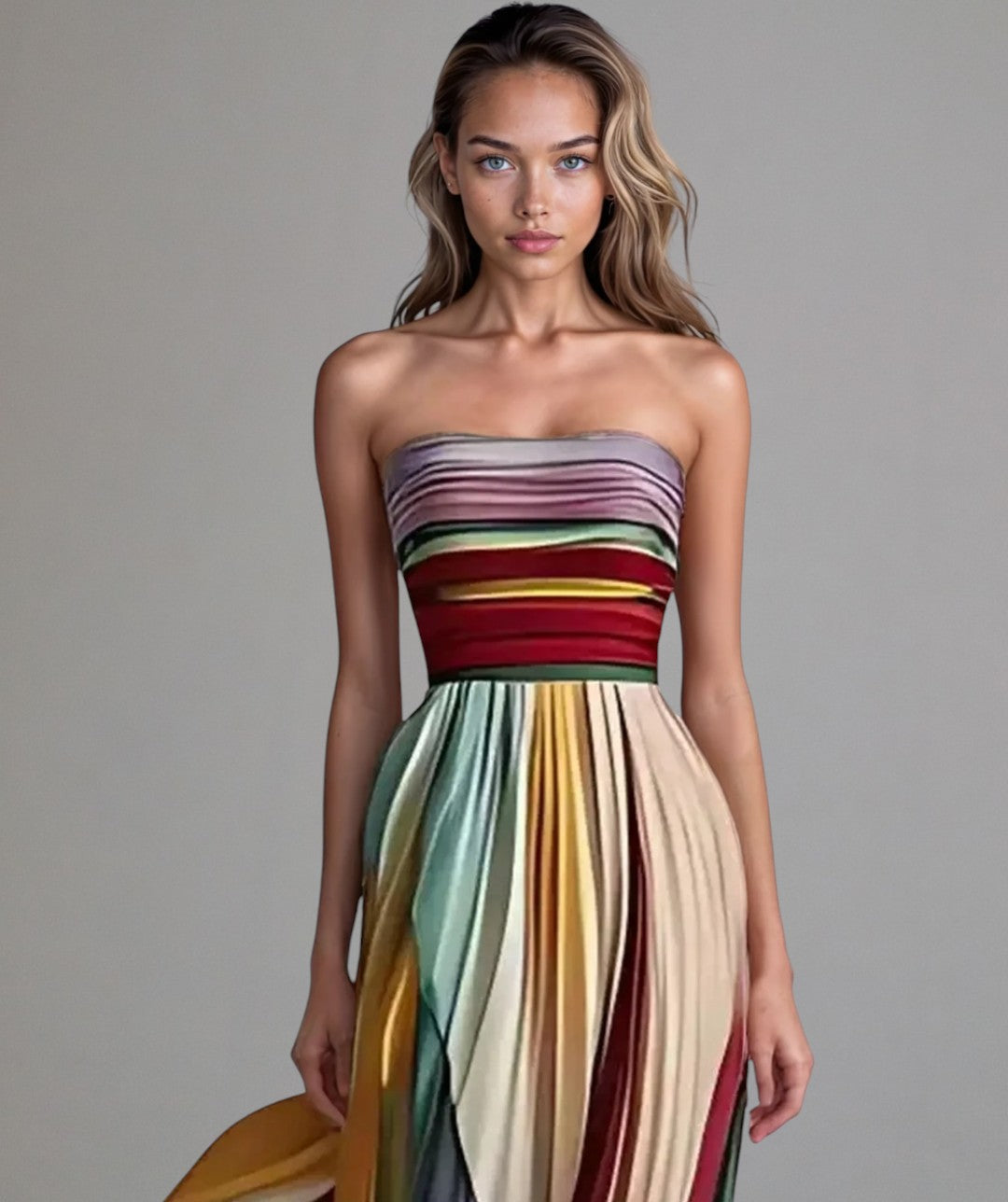 Cosima — Vestido A-Line Sin Tirantes