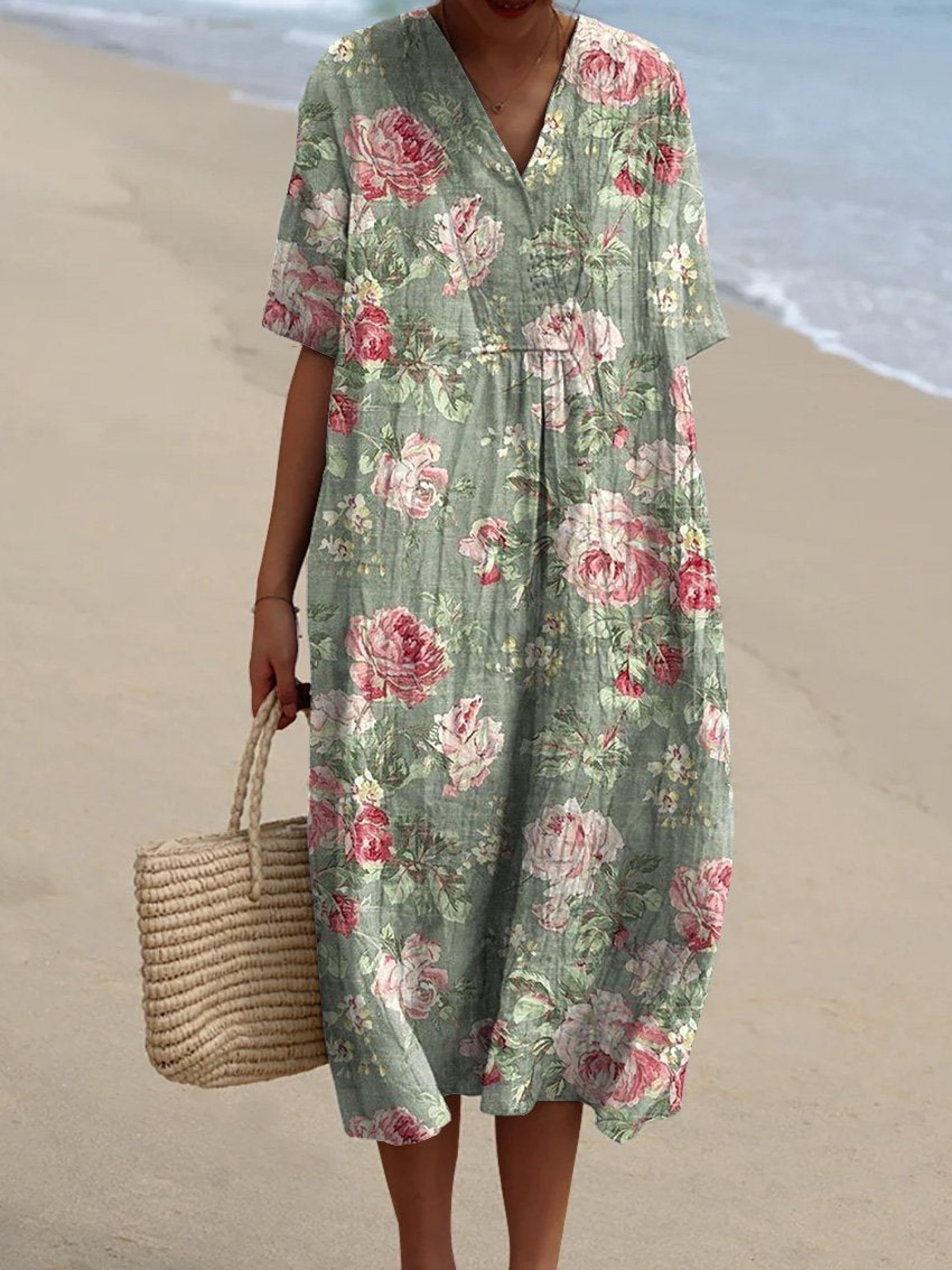 Lina | Vestido de Flores Vintage